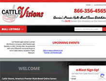 Tablet Screenshot of cattlevisions.com